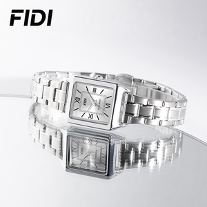 Reloj Cuadrado para Mujer FIDI, Correa de Acero Inoxidable, Resistente al Agua, Reloj de Pulsera de Lujo para Dama - Product Image 3