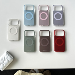 เคสโทรศัพท์แม่เหล็กแบบด้าน สำหรับ iPhone 17 Pro Max 16 15 14 รุ่นพรีเมียม ดีไซน์มินิมอล สำหรับผู้หญิง - Product Image 3