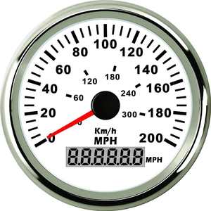 Compteur de vitesse analogique GPS 200 MPH 85 mm pour yacht, bateau, camping-car, voitures, conversions - Product Image 1