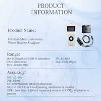 Monitor de Calidad del Agua Multiparamétrico IoT RS485 de Fábrica, Medidor de PH, NH4+, DO, EC, TDS para Cría Comercial de Camarones