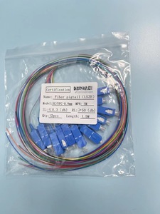 Conector SC UPC de Alto Rendimiento con Pigtail Blanco, Accesorios FTTH LSZH, Pigtail de Fibra Óptica de 12 Fibras de un Solo Núcleo - Product Image 5