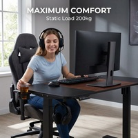 Bureau d'ordinateur AOR en noyer noir, simple et silencieux, pour l'e-sport, l'apprentissage et le bureau, design moderne, panneau E0, vente en gros d'usine