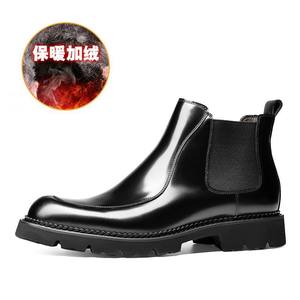 Chaussures en cuir pour hommes, style 2026, dernières tendances, formelles, à bout carré, Oxford, renforcées à la cheville, imperméables, antidérapantes, décontractées, pour la marche - Product Image 4