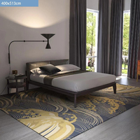 Tapis d'hôtel Glitter Chine Tapis Usine 80% Laine 20% Nylon Mur à mur Tapis Axminster