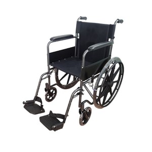 Manual Wheelchair KJT601AM <b>Lightweight</b> Folding Black U Brake Home Use - Product Image 1