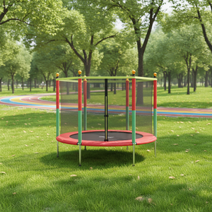 Mini trampoline rond avec filet de protection pour enfants, usage domestique, modèle <span class=keywords><strong>Kaluen</strong></span> K-45, capacité 70 kg, trampolines intérieurs/extérieurs, parcs d'attractions - Product Image 5