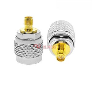 Adaptateur coaxial RF droit en laiton massif RP-SMA femelle vers N mâle, connecteur convertisseur - Product Image 1