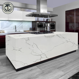 Nhà máy đánh bóng bán buôn đá thạch anh tĩnh mạch calacatta trắng đá thạch anh cho nhà bếp <span class=keywords><strong>Countertop</strong></span> - Product Image 3