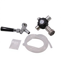 Mini fût de brassage artisanal en acier inoxydable de 2 L, growler à cocktails, distributeur de cocktails à double paroi avec robinet