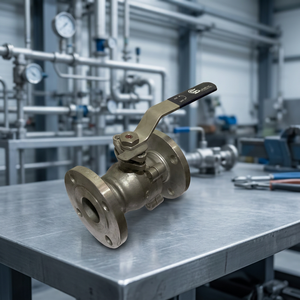 Vanne à bille pleine portée résistante à la corrosion en acier inoxydable avec raccordement à brides pour l'industrie pétrochimique - Product Image 3