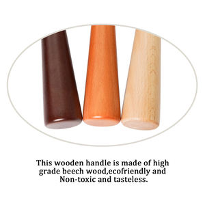 Portafiltro de café de fábrica china, tienda AM, <span class=keywords><strong>mango</strong></span> de madera, máquina de café expreso sin fondo de acero <span class=keywords><strong>Delonghi</strong></span>, 1 Uds. - Product Image 4