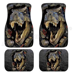 Tapis de sol de voiture universels 3D à imprimé animalier, ensemble de tapis avant et arrière, accessoires intérieurs pour fourgonnette et voiture - Product Image 2