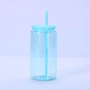 In Stock Transparent Plastic Drinking <b>Cup</b> <b>with</b> <b>Straw</b> Custom Printed Logo Reusable <b>Tumbler</b> for Corporate Giveaways Bulk - Product Image 5