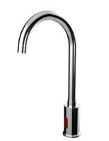 Robinet de laboratoire à col de cygne de haute qualité, avec placage intérieur en laiton, à capteur, monotrou, pour montage sur plan de travail, raccord de laboratoire