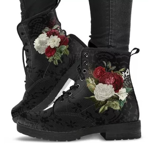 Женские ботильоны ACS11, зимние ботинки на шнуровке с круглым носком, простые ботинки мартинсы на платформе с цветами и листьями, женские ботинки на осень и зиму