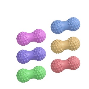 Precio al por mayor: Pelota de yoga ecológica de TPE suave al tacto con forma de cacahuete, doble esfera para masaje de columna, cuello, hombros y puntos de presión en pies, para ejercicio. - Product Image 5