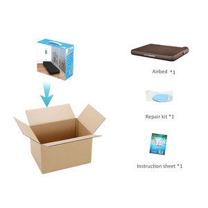 Matelas Gonflable Double Couche en PVC Pliable pour <span class=keywords><strong>Camping</strong></span>, Tapis de Couchage Gonflable, Lit Gonflable pour Enfant - Product Image 5