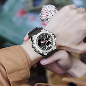 Montre sport SMAEL 8103 Chrono analogique-numérique étanche avec alarme lumineuse et chronomètre pour plongeurs, boîtier en alliage - Product Image 6