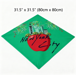Tapis <span class=keywords><strong>de</strong></span> Mahjong à motif pomme rouge et feu d'artifice festif, texture tissu doux, jeu compétitif, fusion culturelle - Product Image 6