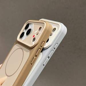 Funda Magnética Mate para Teléfono con Diseño de Botón de Control de Cámara Todo en Uno, Protectora para la Parte Trasera, Compatible con <span class=keywords><strong>iPhone</strong></span> 16 Pro Max 13 15 17 18 Pro - Product Image 4