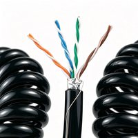 Câble Ethernet Cat6 8 cœurs en cuivre pur, câble réseau Gigabit RJ45, câble à ressort, fabrication sur mesure