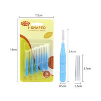 Brosses interdentaires orthodontiques pour appareils dentaires, 5 pièces/blister