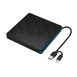 2024 hot sale USB 3.0 &Type C DVD Drive DVD-RW rewriter portable rom vcd for All-in-one PC laptop