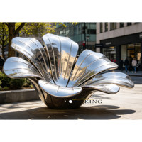 Escultura de Bicicleta Abstracta Grande de Acero Inoxidable, Estatua Moderna de Metal para Exteriores, Decoración Artística Pública para Plazas Urbanas