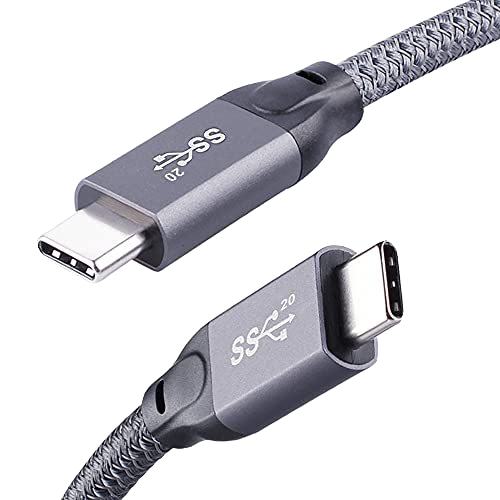 USB-C Type C High-Speed Data Transfer Nylon Jacket 4K Resolution 20Gbps USB3.2 Gen 2 PD Cable for Computer & Camera