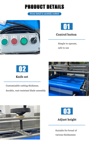 Equipo Automático para Cortar Pan, Máquina para Rebanar Pan Tostado, Equipo <span class=keywords><strong>de</strong></span> Panadería para Cortar Pan Tostado - Product Image 5