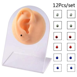 Pendientes <span class=keywords><strong>de</strong></span> <span class=keywords><strong>Nariz</strong></span> Magnéticos <span class=keywords><strong>de</strong></span> Cristal para Mujer, <span class=keywords><strong>de</strong></span> 3, 4 y 5 mm, <span class=keywords><strong>de</strong></span> Acero Inoxidable, Sin Perforación, con Circonita Cúbica - Product Image 5