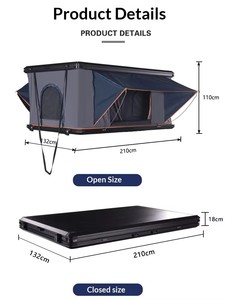 Carpa de <span class=keywords><strong>Techo</strong></span> Rígida Todoterreno 4x4, Impermeable, de Montaje Rápido, para Campamentos al Aire Libre - Product Image 3