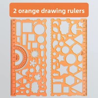 Règle de traçage créative pour élèves du primaire et du collège, 20 cm, en plastique, pour affiches graphiques et écritures manuscrites