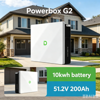 Batterie Dyness Powerbox G2 51.2V 200AH 10kwh homologuée AU Cec, montage mural, batterie Lifepo4, 8000 cycles, avec onduleur Solis S6