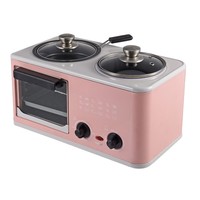 Machine à petit-déjeuner 4-en-1 multifonctionnelle : four électrique domestique, barbecue chauffant, fonctions pour œufs et appareil à sandwichs - Vente en gros usine