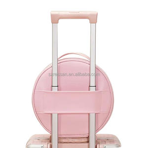 Estuche organizador de maquillaje cosmético de viaje organizador de maquillaje profesional inteligente redondo de gran capacidad con <span class=keywords><strong>espejo</strong></span> LED y estuche de joyas - Product Image 4