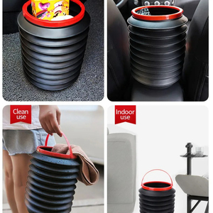 <span class=keywords><strong>RTS</strong></span> Y0063 4L Mini seau de rangement multifonction en plastique à ouverture supérieure, écologique, poubelle de voiture pour les déchets d'eau - Product Image 6