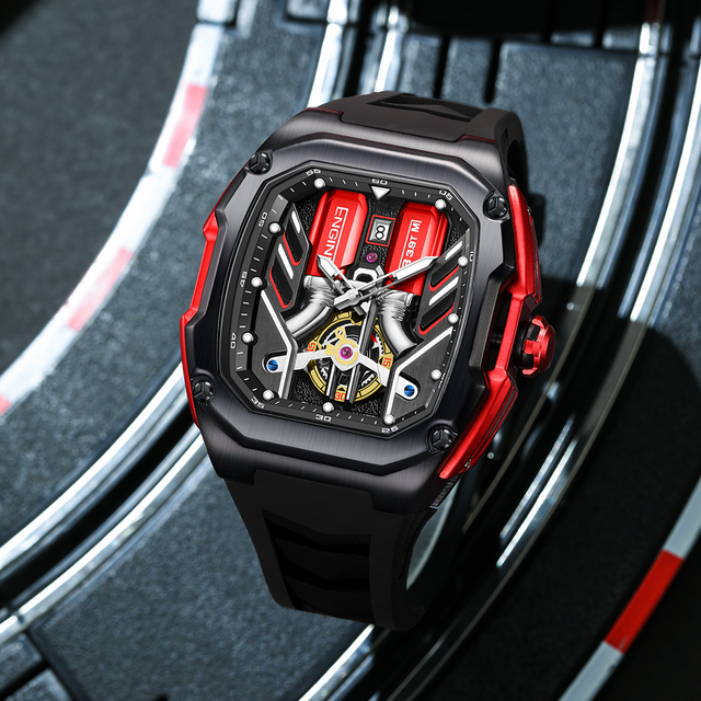 Drop Shipping Man Watch Quartz Movement Waterproof Hot Style V8 Engine Watches Luxury Car for Farrari Portofeno