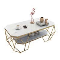 Table basse en marbre moderne et simple, salon, meubles écologiques, créativité