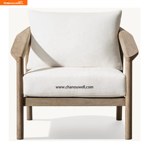 Bellezza naturale comoda poltrona da <span class=keywords><strong>esterno</strong></span> con Fine Teak lucido e Rattan PE per tutte le stagioni per uso cortile e Villa - Product Image 3