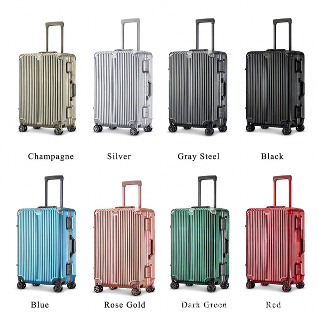 ABS Frame Suitcase 20-22-26-32 Inch Carry-On Luggage with Anti-Theft TSA Lock Aircraft Wheels Unisex Minimalist Serene Luxury