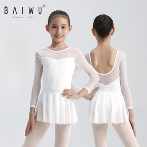 117241004 बेयवू लड़कियों की लंबी आस्तीन बैले लेओकार्ड स्टेज प्रदर्शन नृत्य - Product Image 3