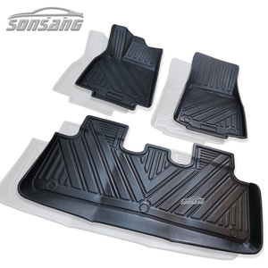 2020รุ่น Y เสื่อชั้นพรมเท้าอุปกรณ์ตกแต่งภายในเสื่อรถสำหรับเทสลา - Product Image 2