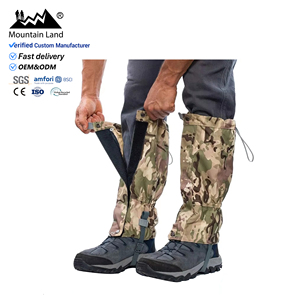 Stivali da neve regolabili impermeabili gambe ghette trekking scarpe da caccia ghette racchette da neve - Product Image 1