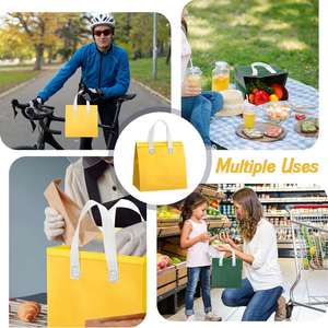 Sac isotherme personnalisé pour plats à emporter, sac de livraison alimentaire, sac de courses thermique isolé - Product Image 4