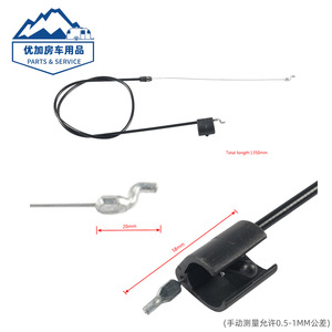 Gasoline Rotary Mower <b>Throttle</b> <b>Cable</b> 158152 Black For Lawn Mower Parts - Product Image 2