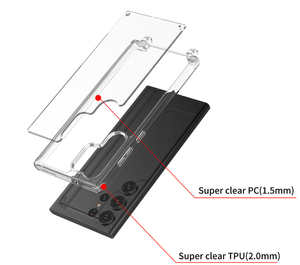 <span class=keywords><strong>Collier</strong></span> Sangle Lanière Cordon Tpu Pc Téléphone Cas pour <span class=keywords><strong>Samsung</strong></span> Galaxy <span class=keywords><strong>S21</strong></span> S22 S23 S24 Antichoc Clair Téléphone Cas avec Lanière Trou - Product Image 3