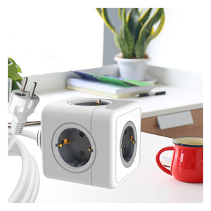 ปลั๊กและเต้ารับแบบยุโรปสมัยใหม่ รุ่น Power Cube ปี 2026 แบบขยาย 5 ช่องเสียบ ชนิด EU พร้อมสายเคเบิล - Product Image 5
