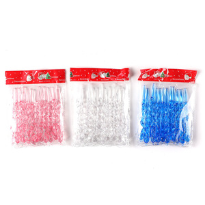 Suministros festivos navideños transfronterizos, creativos adornos transparentes de helado, nuevas decoraciones para árboles de Navidad, copo de nieve - Product Image 5