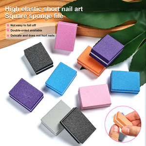 Venta caliente Mini bloque de tampón de uñas de esponja de doble cara 2 en 1 Lima de uñas de grano doble para pulir suministros de tampón de uñas de salón - Product Image 1
